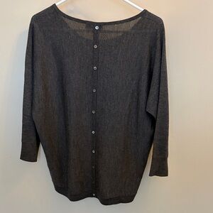 REPEAT Gray Sweater Top 100% Merino Wool